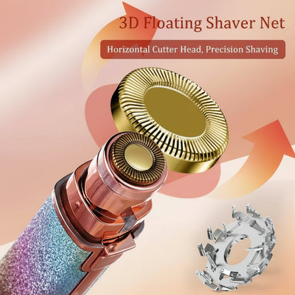 2 in 1 Rechargeable Epilator Electric Eyebrow Trimmer Female Body Facial Lipstick Shape Hair Removal Mini Painless Razor Shaver