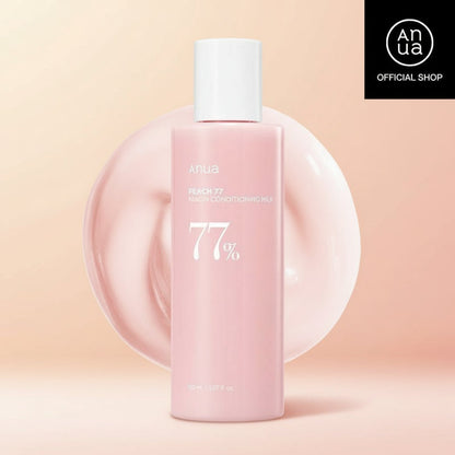 Anua Peach 77 Niacin Conditioning Milk 5.07 Fl. Oz. (150Ml)｜Korean Skin Care, Moisturizer, Skincare Comfort, Hydrating, Niacinamide, Brightening