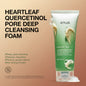 Anua Heartleaf Quercetinol Pore Cleansing Foam - Deep Cleanse & Remove Blackheads, BHA & Hyaluronic Acid Infused Facial Cleanser, 150ml Korean Skincare Must-Have