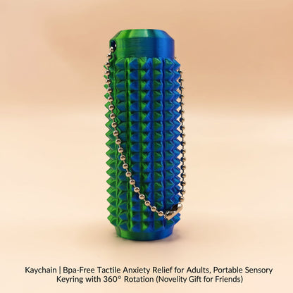 "Keychain | Bpa-Free Tactile Anxiety Relief for Adults, Portable Sensory Keyring with 360° Rotation (Novelty Gift for Friends)"
