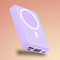 10000Mah Magnetic Power Bank,Foldable Wirelessportable Charger with LED Display,Fast Charging Foriphone 17/16/15/14/13/12 Pro/Pro Max/Plus, Compact Silicone