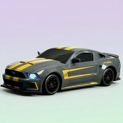 1:24 Scale Remote Control Drift Car - 2.4Ghz 4WD RC Drift Car with LED Lights & Tires - Remote Control Racing Car, Perfect Birthday Gift for Kids