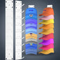 2 Pack Baseball Cap Organizer Wall Mount with Strong Adhesive Holds 18 Caps Tiered Design for Wall Door & Wardrobe Hangers Hanging