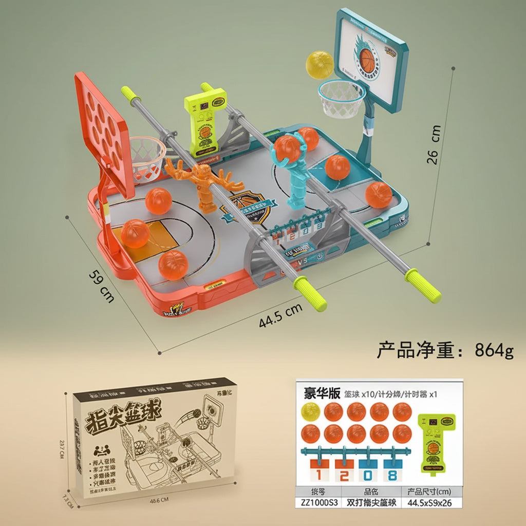 2025 Latest Children's Desktop Game-Fingertip Basketball Basketball Shooting Board Catapult Fingertip Basketball Table Games