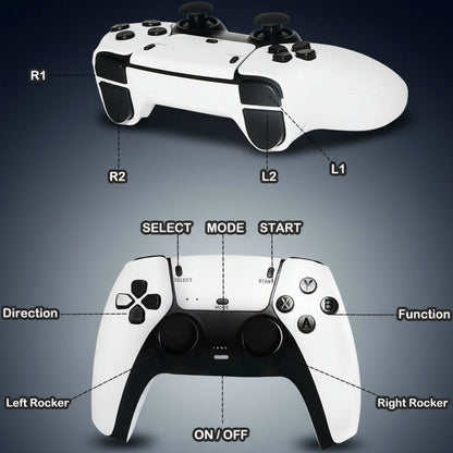 2026 M15 plus Retro Game Console Upgrade, Includes Game Stick, Wireless Controller, Game Simulator, Perfect for Nostalgia Gaming