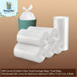 300 Counts 8 Gallon Clear Small Garbage Bags Trash Bags, Wastebasket Bin Liners for Bathroom Bedroom Office Trash Can, 6 Rolls