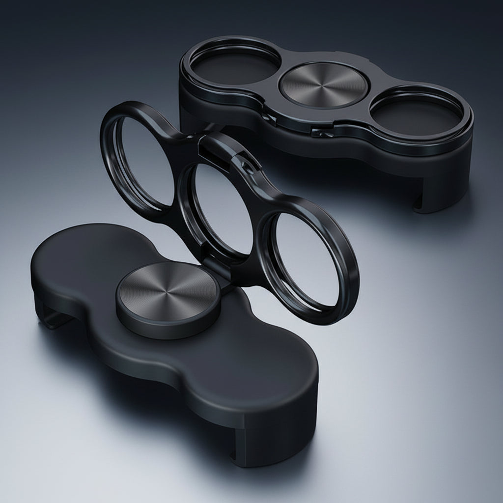 360 Rotation Finger Ring Stand for Phone Dual Loop Folding Mobile Holder Desktop Clip Lazy Bracket