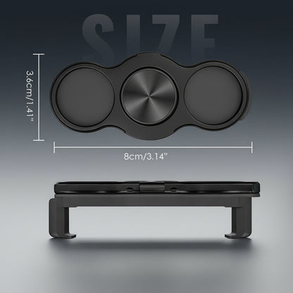 360 Rotation Finger Ring Stand for Phone Dual Loop Folding Mobile Holder Desktop Clip Lazy Bracket