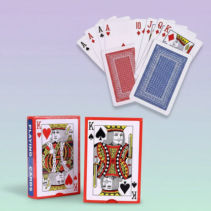 54 Pieces/Set 56X86Mm Game Red Blue Color Poker Games Card Sets Poker Magic Sets Board Games Gifts Children'S Toys