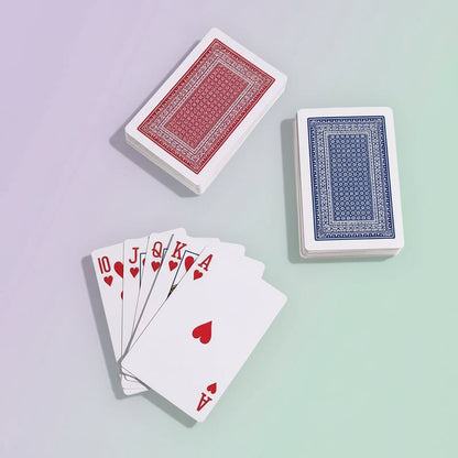 54 Pieces/Set 56X86Mm Game Red Blue Color Poker Games Card Sets Poker Magic Sets Board Games Gifts Children'S Toys