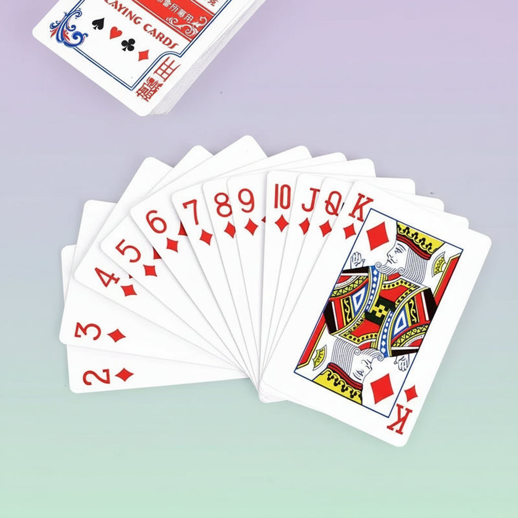 54 Pieces/Set 56X86Mm Game Red Blue Color Poker Games Card Sets Poker Magic Sets Board Games Gifts Children'S Toys