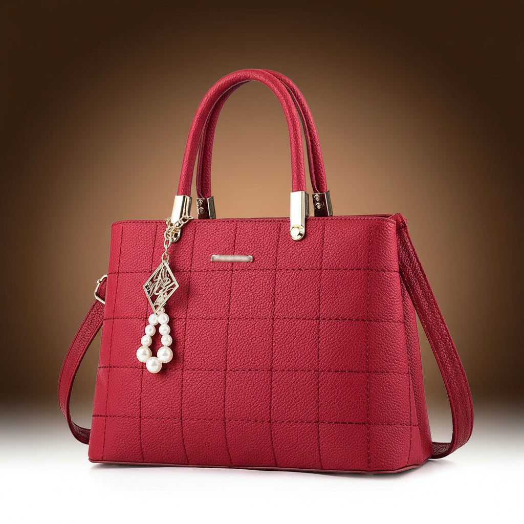 A Charming Women'S Handbag, a Versatile Shoulder Bag Suitable for All Seasons, Perfect as a Mother'S Gift or for Everyday Work.