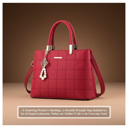 A Charming Women'S Handbag, a Versatile Shoulder Bag Suitable for All Seasons, Perfect as a Mother'S Gift or for Everyday Work.