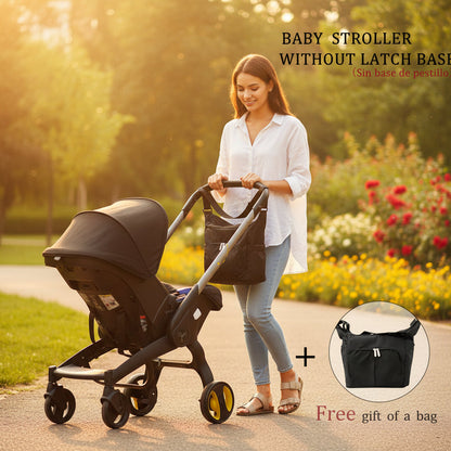 Baby Stroller with Free Bag ,Newborn Stroller,Foldable Stroller Legs,Equipped with Chest Clip,One-Click Contraction Function,Alloy Metal Material,4-Wheel Travel Toddler Stroller