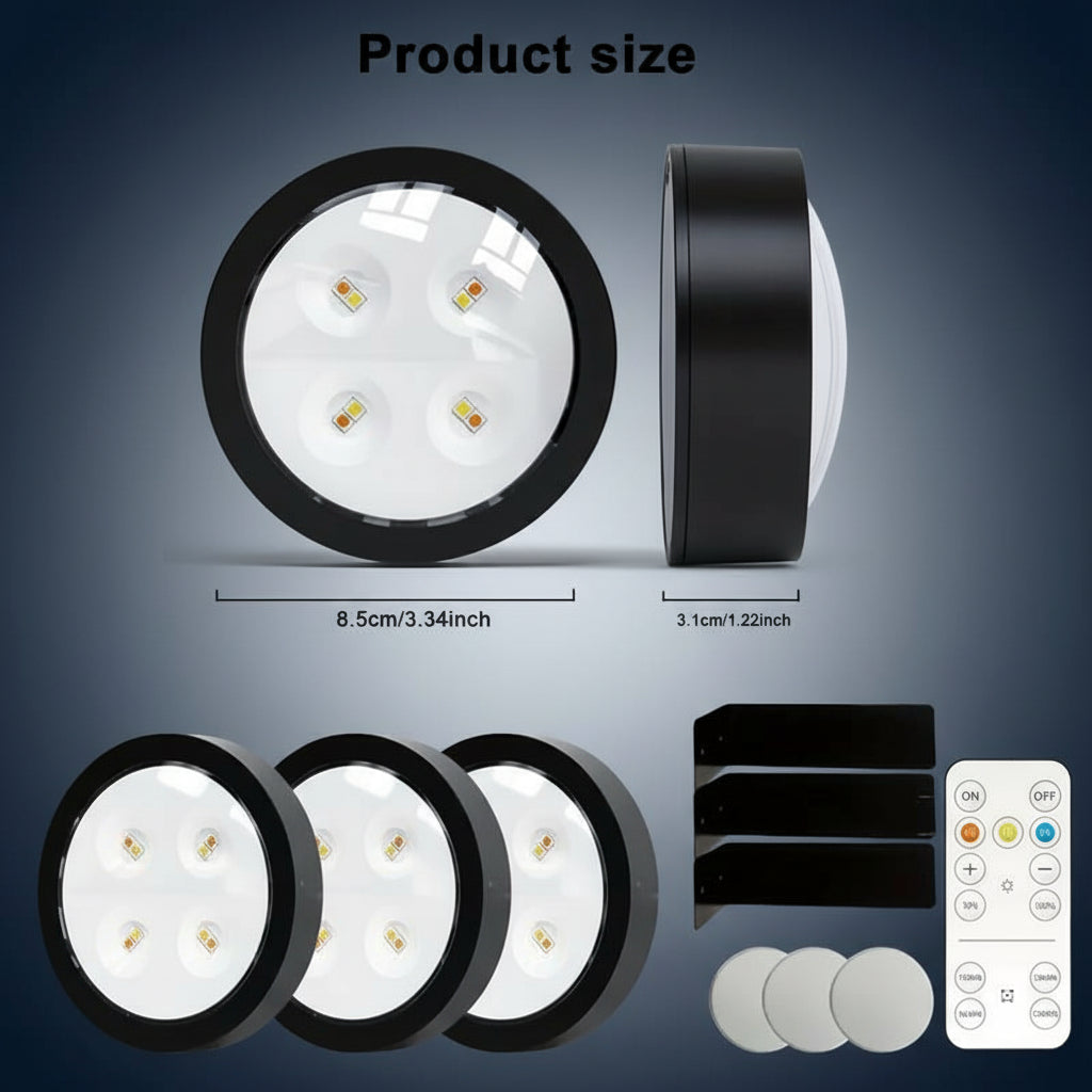 Battery Required Wall Mounted Light with 3 Lighting Modes, Wireless Magnetic Painting Light with Remote Control, Novelty Lighting for Home Decor, Multifunctional Ambient Lights #TOP PICKS