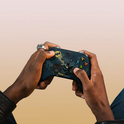 Battman Gottham Guarrdian Custom X-Box Controller Wireless Compatible with X-Box One/Series X/S Customized in USA with Permanent HYDRO-DIP Printing (NOT JUST a SKIN) (MODDED)