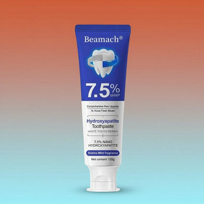 Beamach Hydroxyapatite Toothpaste 7.5% for Enamel Repair & Teeth Whitening Refreshing Flavor Fluoride-Free 4.23Oz Gentle Formula for Sensitive Teeth Care