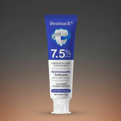Beamach Hydroxyapatite Toothpaste 7.5% for Enamel Repair & Teeth Whitening Refreshing Flavor Fluoride-Free 4.23Oz Gentle Formula for Sensitive Teeth Care