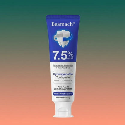 Beamach Hydroxyapatite Toothpaste 7.5% for Enamel Repair & Teeth Whitening Refreshing Flavor Fluoride-Free 4.23Oz Gentle Formula for Sensitive Teeth Care
