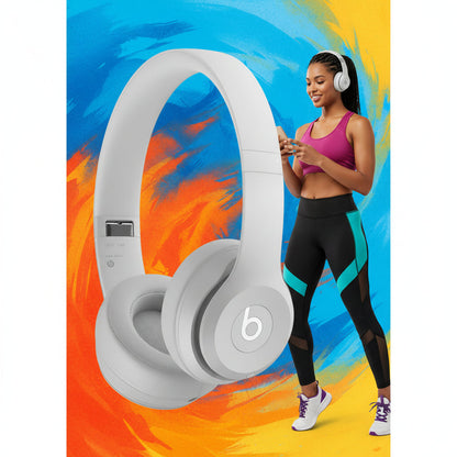 Beats Solo4 Wireless Headphones - On-Ear Wireless Headphones - Drenched Gray