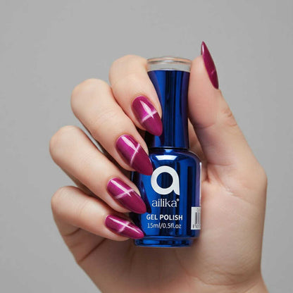 Ailika 043 Cat Eye Gel Nail Polish Shimmering Effect 15 ml