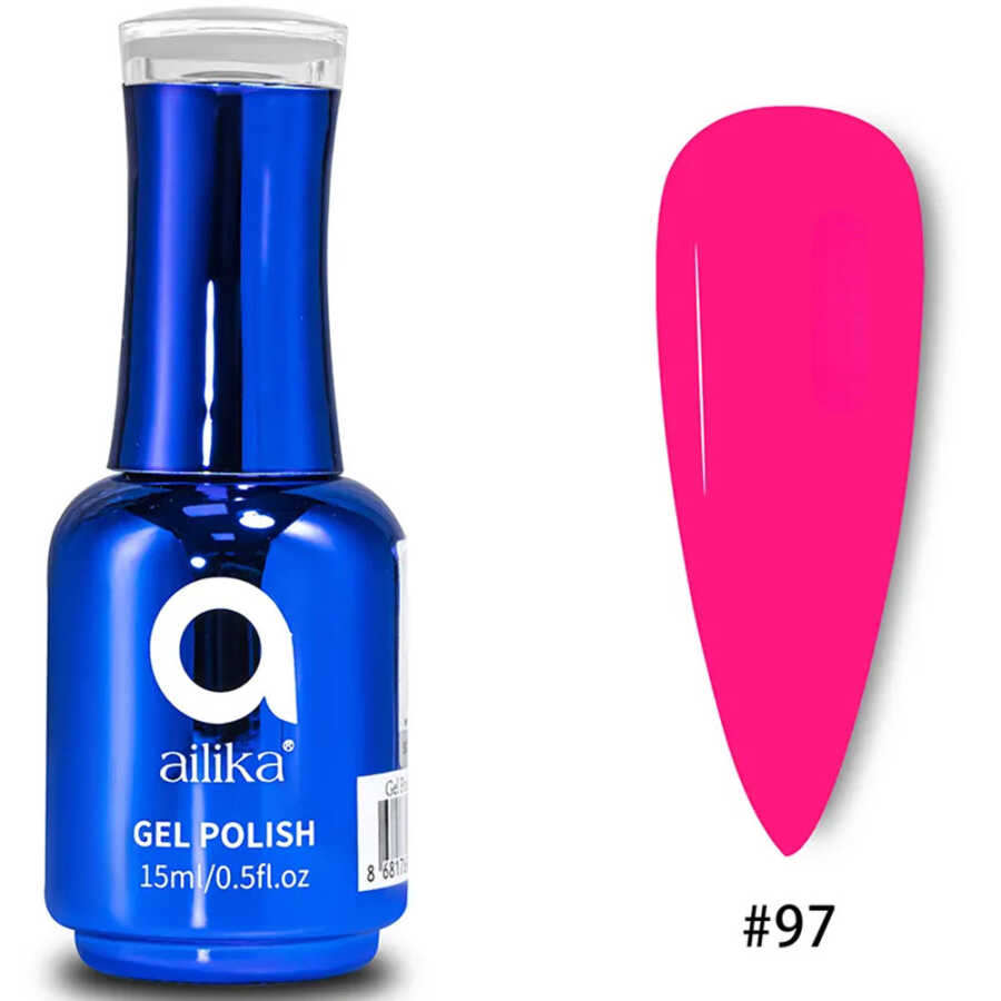 Ailika 097 Gel Nail Polish Sapphire Blue Shimmer 15 ml