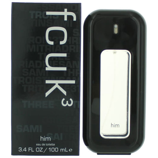 FCUK 3, 3.4 oz EDT Spray for Men