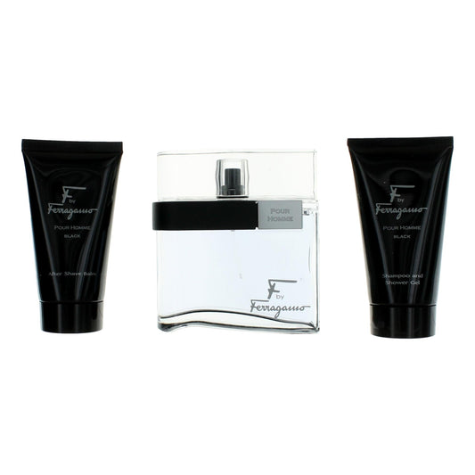 F Black, 3 Piece Gift Set for Men