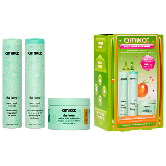 Amika Play Your Strength Hair Repair Routine Set ($98.00 value)