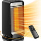 R.W.FLAME 1500W Space Heater, Fast Heating & Energy Saving Portable Electric Heater with Remote, 5 Modes Adjustable Thermostat 24H Timer, Safe Quiet for Bedroom Office Home Use