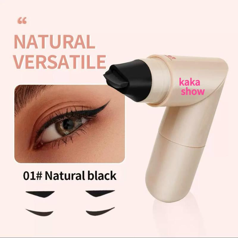 Eye Liner Stamp - 2Ml Double-Tip Smudgeproof Makeup Pen, Lightweight Tool for Women, Perfect for Traveling, Outdoor, Business Trip, Home, School, Easy Precision Application Waterproof Eyeliner