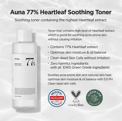 Heartleaf 77 Soothing Toner 250 Ml