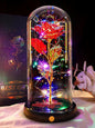 Valentines Day Birthday Gifts for Her Women Blue Rose Eternal Flower Light up Rose in Glass Dome with Butterfly, Valentine'S Flowers Gifts for Her Wife Mom Girlfriend Delivery Prime Anniversary