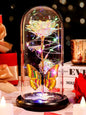 Valentines Day Birthday Gifts for Her Women Blue Rose Eternal Flower Light up Rose in Glass Dome with Butterfly, Valentine'S Flowers Gifts for Her Wife Mom Girlfriend Delivery Prime Anniversary