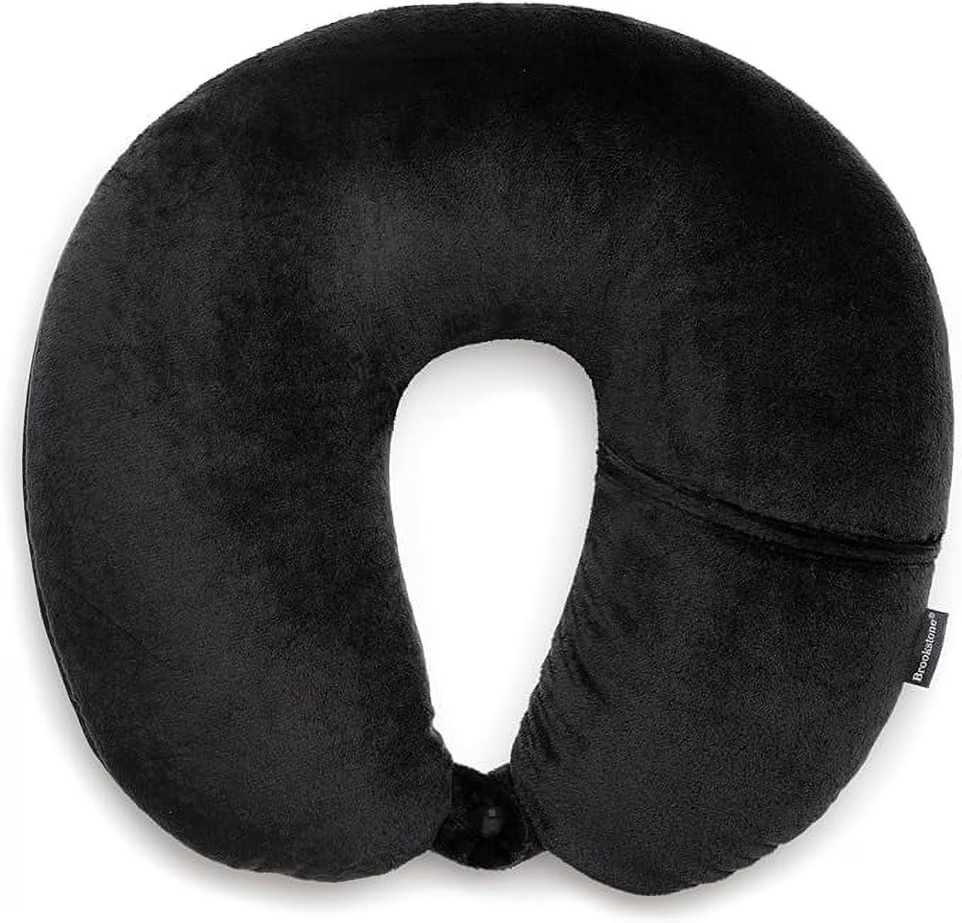 Brookstone Microbead Travel Neck Pillow - Lightweight U-Shaped Travel Pillow for Neck Support