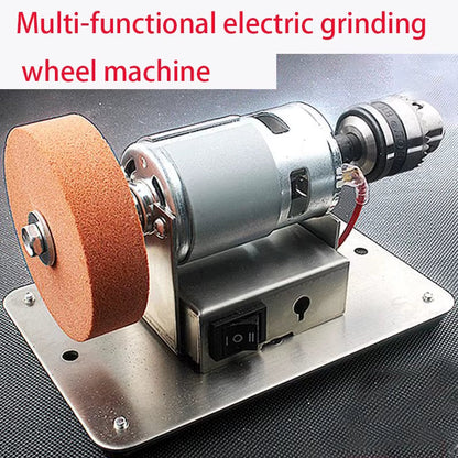 100W Double Grinder Machine Artifact Table Grinder Motor Micro Coarse and Fine Polishing Electric Grinding Wheel Grindig Stone
