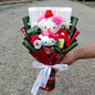 Hello Kitty Cartoon Plush Bouquet Anime Rose Flowers Doll Home Wedding Decoration Christmas Valentine'S Day Gift