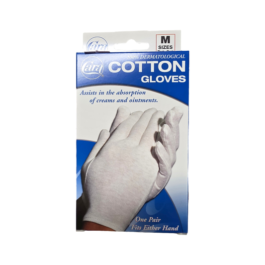 Cara Dermatological Cotton Gloves Medium