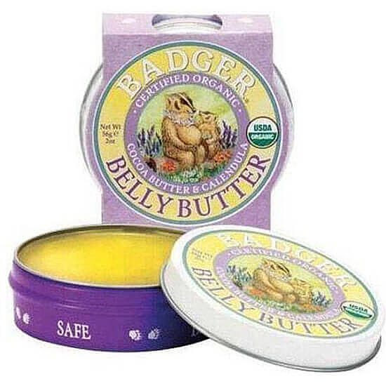 Badger Belly Butter Organic Moisturizing Body Balm 2 oz