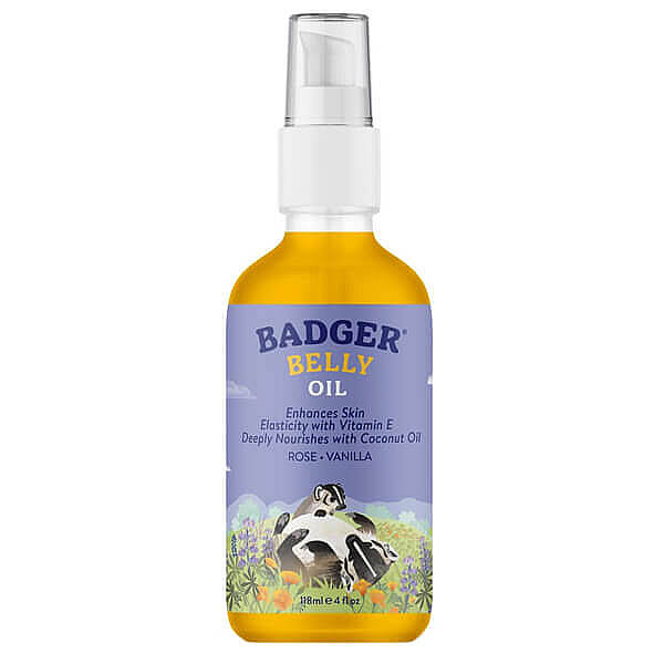 Badger Organic Belly Oil Moisturizing Stretch Mark Support 118 ml