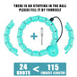 Weighted Sports Circle Hoops for Adults Weight Loss plus Size for Adults Smart Exercise 2 in 1 Adjustable with Detachable Knots