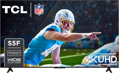 TCL 50-Inch Class S5 UHD 4K LED Smart TV with Fire TV (50S551F, 2024 Model), Dolby Vision, HDR PRO+, Dolby Atmos, Alexa Built-In with Voice Remote, Apple Airplay 2 Compatibility, Streaming Television
