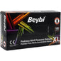 Beybi Powder-Free Black Nitrile Gloves XL 100 Count