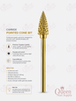 Carbide Pointed Cone Bits - Fine