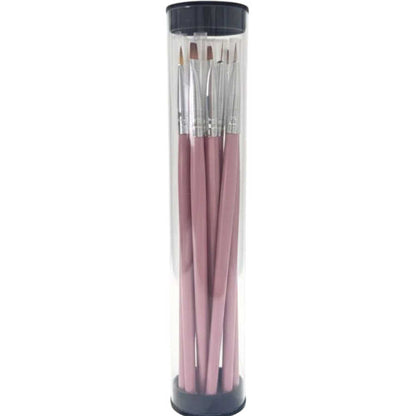 Borthe Gel Nail Brush Set with Cylinder Case 453