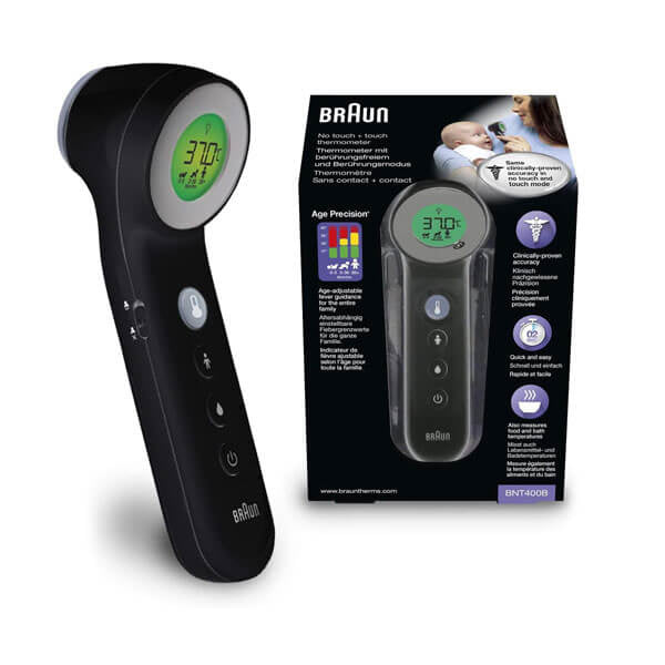 Braun BNT 400B No Touch Forehead Thermometer for All Ages
