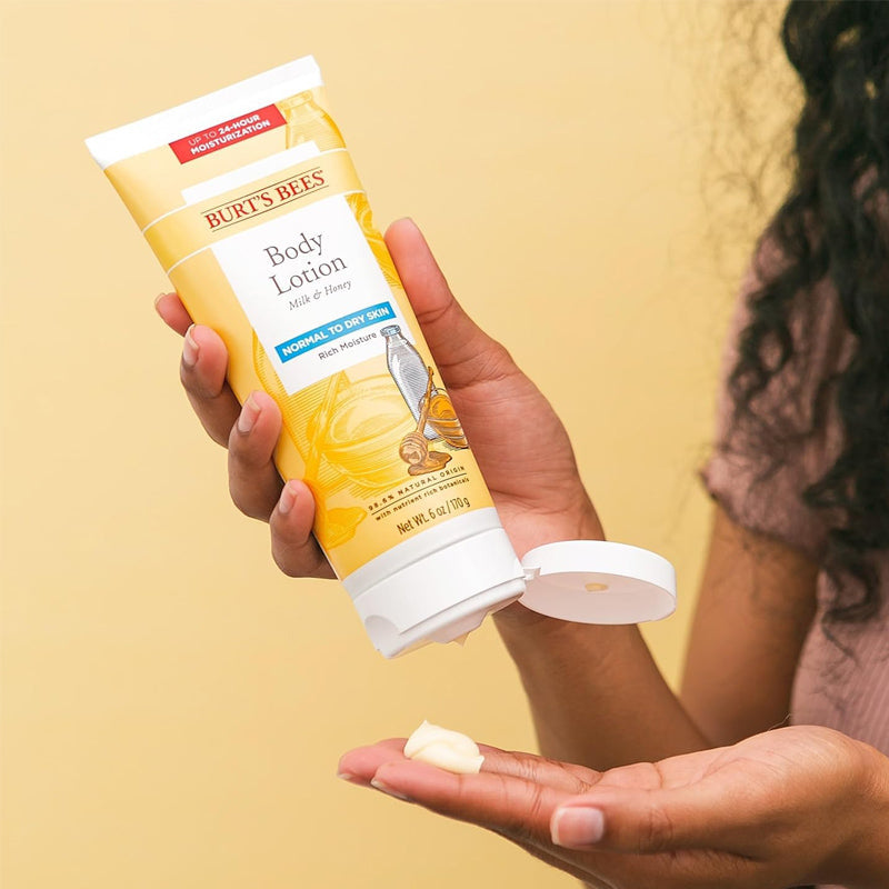 Burts Bees Milk and Honey Body Lotion for Normal to Dry Skin 170g