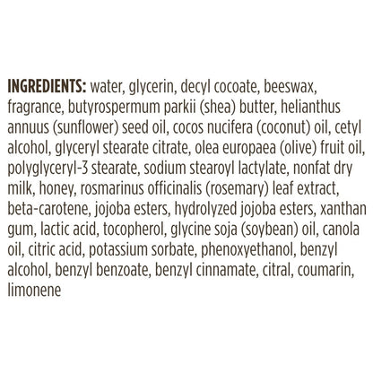 Burts Bees Milk and Honey Body Lotion for Normal to Dry Skin 170g