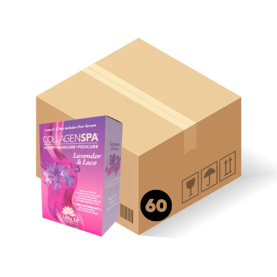*(Case 60pc) Collagen Spa 7-in-1 Spa Box + Bomber - Lavender & Lace