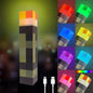 Upgraded Pixel Torch Night Light – USB Pluggable LED Wall Lamp | Handheld Flashlight for Kids Room, Holiday Party & Creative Home Decor,Gifts for Boyfriend.Birthday Gift